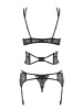 Комплект Obsessive Frivolla set S/M || Комплект Obsessive Frivolla set S / M, Черный, S/M