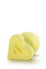 Анальний плаг PLAY WITH ME CANDY HEART SPANK ME YELLOW, Рожевий