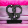 Набір BONDX METAL CUFFS & LOVE ROPE SET, BLACK
