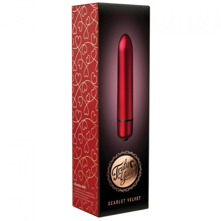RO13450 Вибропуля ROCKS-OFF - TRULY YOURS VIBRATOR SCARLET VELVET || Віброкуля ROCKS-OFF - TRULY YOURS VIBRATOR SCARLET VELVET