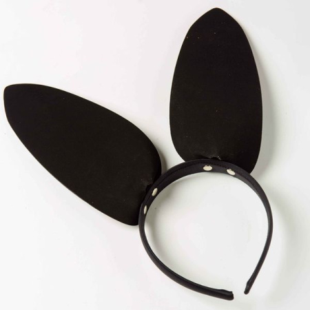 Обідок з вушками «Пустотливе Зайченя», Black