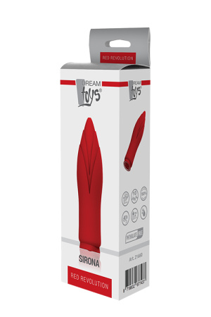 Міні вібратор зі знімною віброкулею, Dream Toys Red Revolution Sirona, червоний