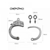 Наручники Разборные Premium Metal Romfun, Diamond || Наручники Розбірні Premium Metal Roomfun, Diamond, Металлик, Універсальний