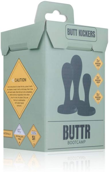 Набор анальных пробок BUTTR Butt Kickers Butt Plug Training Set