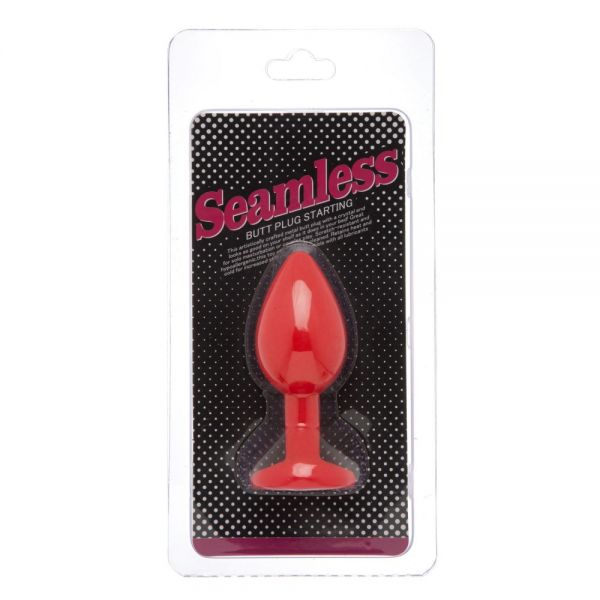 Анальна пробка Red Silicone Heart Red, M, Червоний, для новачків та просунутих користувачів