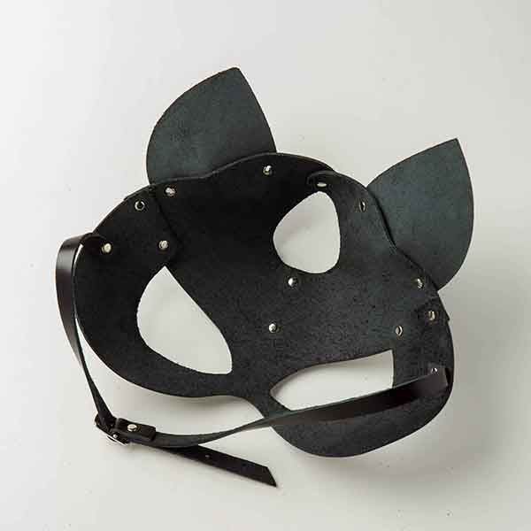 Маска Кошка Leather, Black