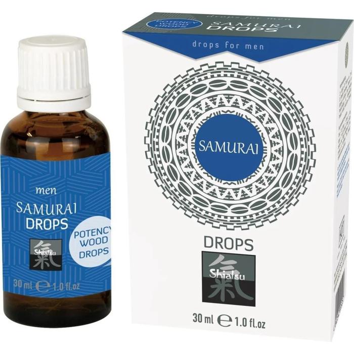 Збудливі краплі для чоловіків SHIATSU Samurai, 30 мл