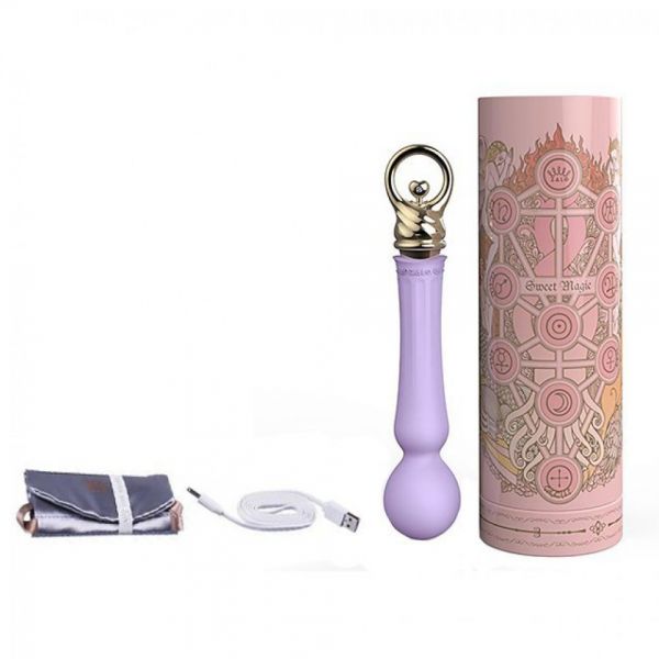 Вібромасажер мікрофон ZALO CONFIDENCE з функцією нагрівання, Fairy Violet