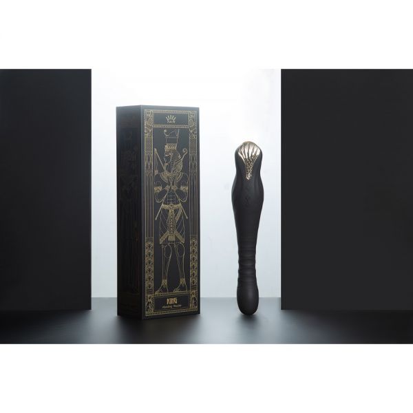 Вібромасажер з фрикціями і управлінням зі смартфона ZALO KING, Obsidian Black