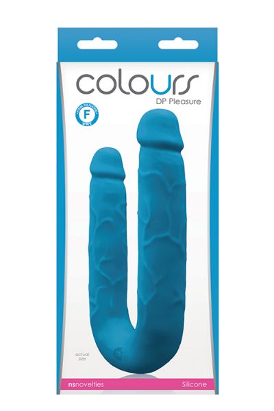 Двойной фаллоимитатор COLOURS DP PLEASURES BLUE