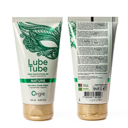 Натуральный лубрикант на водной основе "Lube Tube Nature" Orgie || Натуральний лубрикант на водній основі "Lube Tube Nature" Orgie