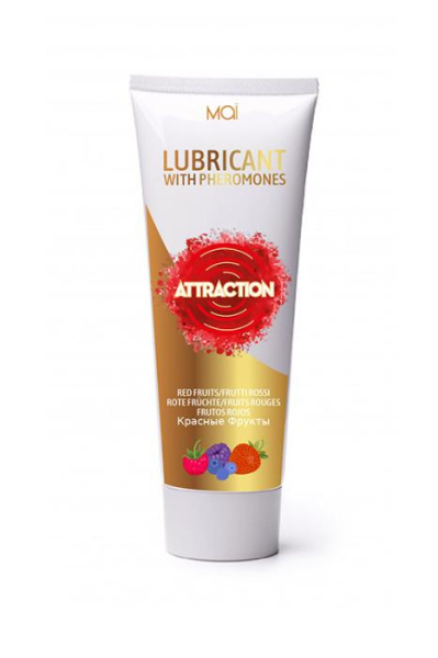 Лубрикант з феромонами MAI lubricant RED FRUIT 75 ML, Розмір посилки : 5,50 х 14,00 х 3,40