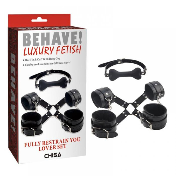 CH82242 Набір БДСМ 4 предмета Behave Luxury Fetish Fully Restrain You Lover Se Chisa