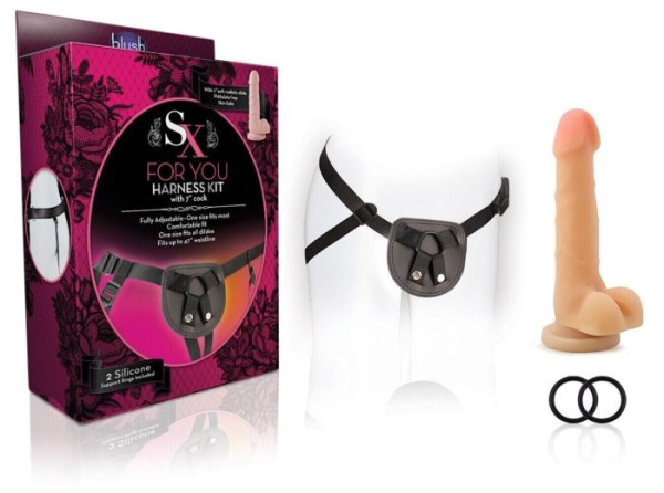 Страпон жіночий FOR YOU HARNESS KIT COCK, Черный