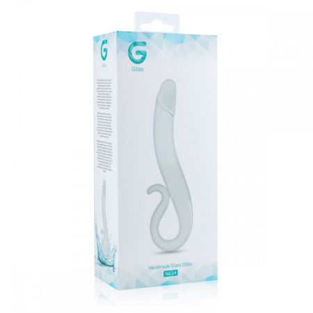 Фаллоимитатор стекло Gildo Glass Dildo No.14 || Фалоімітатор скло Gildo Glass Dildo No.14, Прозрачный