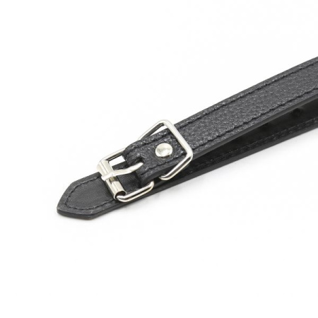 F61287 кляп серце Silicone Luxury Fetish Pink, Черный/Розовый, Регулюється