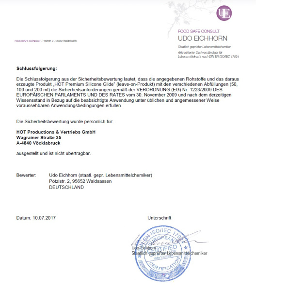 Лубрикант на силіконовій основі HOT Premium Silicone Glide, 50 мл