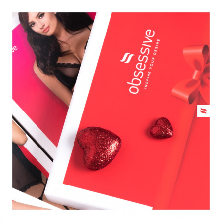 Пеньюар Obsessive 857-CHE-1 chemise S\M Чорний