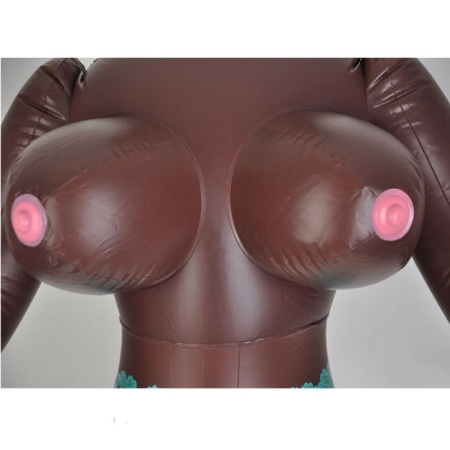 Секс лялька Alecia King PVC screening black Doll, Черный, Life Size