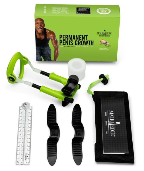 Экстендер для увеличения члена Male Edge Extra, ремешковый, масса всего 65 г, прочный пластик