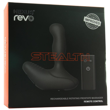 Массажер простаты Nexus Revo Stealth с вращающейся головкой || Масажер простати Nexus Revo Stealth з обертовою головкою, Черный