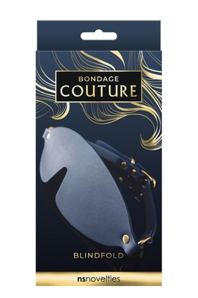 Маска на глаза BONDAGE COUTURE BLIND FOLD BLUE