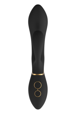 Вібромасажер кролик Dream Toys ELITE AMELIE LUXXE, Черный, Розмір посилки : 9,00 х 26,00 х 5,00