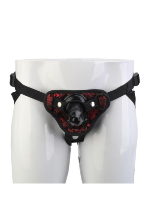 Страпон BLAZE DELUXE STRAP-ON DILDO, Черный