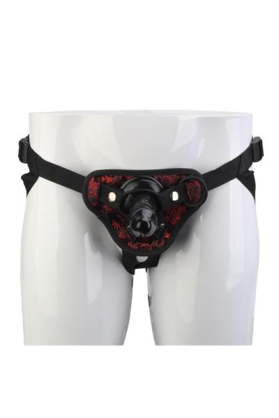 Страпон BLAZE DELUXE STRAP-ON DILDO, Черный