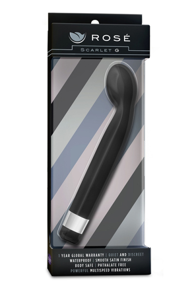Вибромассажер для точки G ROSE - SCARLET BLACK