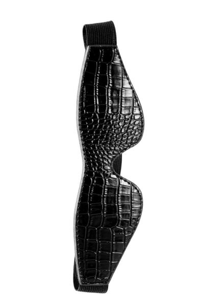 Маска на глаза BLAZE LUXUARY BLINDFOLD CROCO BLACK