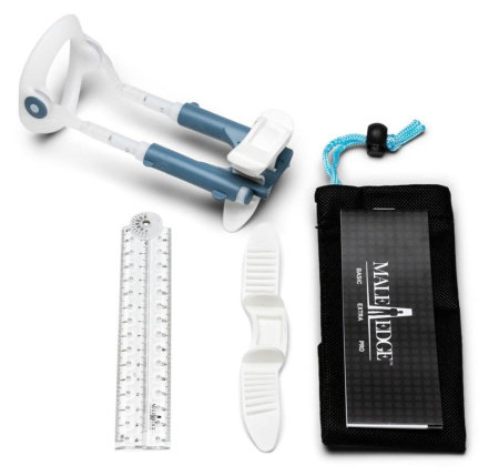 Екстендер для збільшення члена Male Edge Basic, ремінцевий, маса всього 65 г, міцний пластик