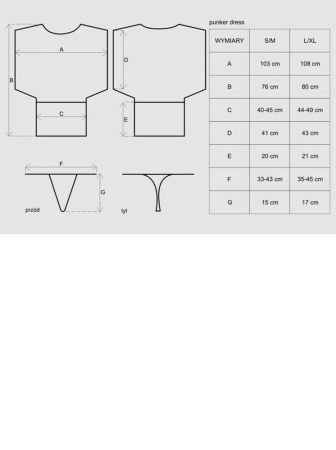 Сукня сітка Punker dress Obsessive S \ M, Черный, S/M