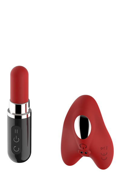 Вібратор в трусики з бездротовим пультом дистанційного керування, RED REVOLUTION APHRODITE, Черный/Красный