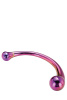 DT21836 Изогнутый стеклянный фаллоимитатор Dream Toys GLAMOUR GLASS CURVED BIG WAND || DT21836 Вигнутий скляний фалоімітатор Dream Toys GLAMOUR GLASS CURVED BIG WAND