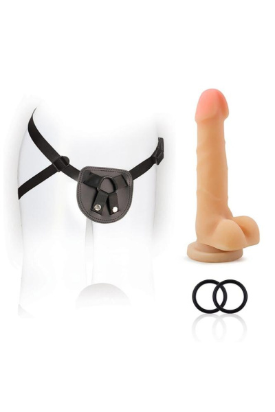 Страпон жіночий FOR YOU HARNESS KIT COCK, Черный