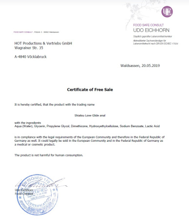 Лубрикант анальный на водной основе Shiatsu Love Glide, 100 мл || Лубрикант анальний на водній основі Shiatsu Love Glide, 100 мл