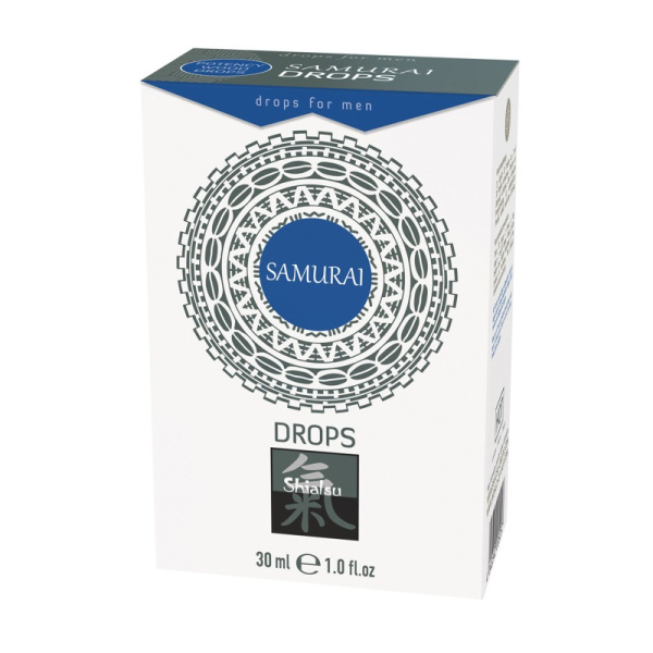 Збудливі краплі для чоловіків SHIATSU Samurai, 30 мл