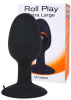 Анальна пробка з внутрішньою кулькою ROLL PLAY EXTRA LARGE BLACK