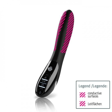 Вібратор з електростимуляцією MYSTIM Electric Eric E-Stim Vibrator-Black, Черный