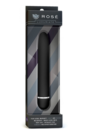 Класичний вібромасажер ROSE - LUXURIATE BLACK