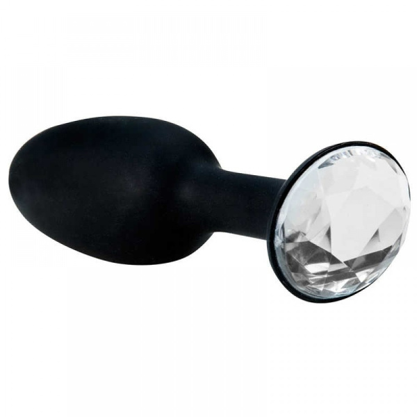 Анальная пробка CRYSTAL AMULET SILICONE BUTT PLUG LARGE