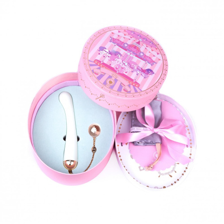 Вібратор для точки G з підключенням до телефону ZALO Momoko Vanilla White, Білий