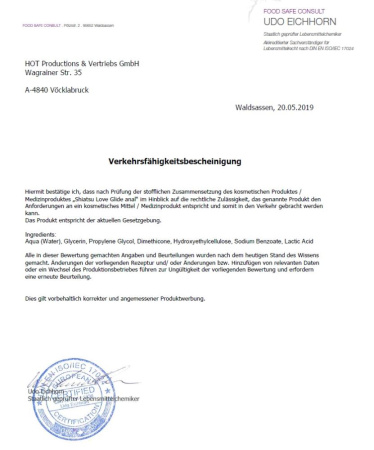 Лубрикант анальный на водной основе Shiatsu Love Glide, 100 мл || Лубрикант анальний на водній основі Shiatsu Love Glide, 100 мл