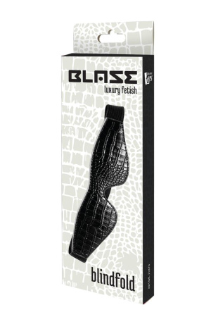 Маска на очі BLAZE LUXUARY BLINDFOLD CROCO BLACK
