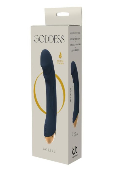 Вібромасажер з функцією нагріву GODDESS COLLECTION BOREAS, Синий