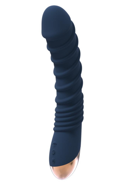 Вібромасажер з функцією нагріву goddess COLLECTION AEOLUS, Синий
