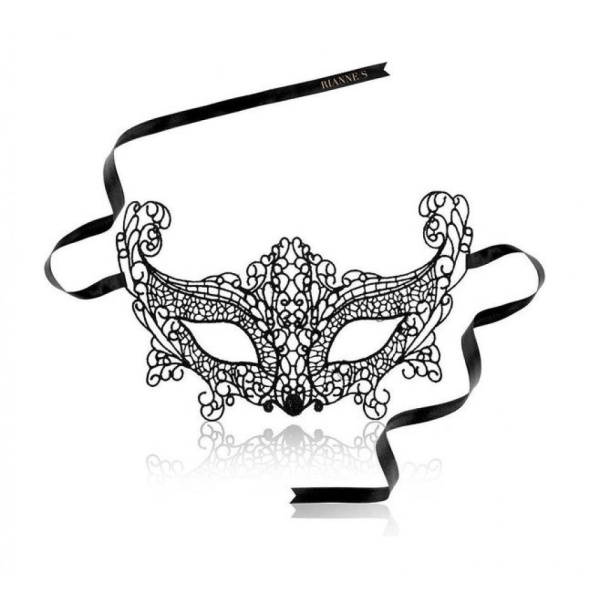 Маска на очі ажурна RianneS SOIREE MASK II BRIGITTE, Черный