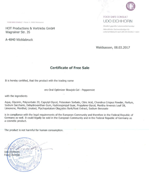 Стимулирующий оральный гель Oral Optimizer Blowjob Gel Pepermint, 50 мл