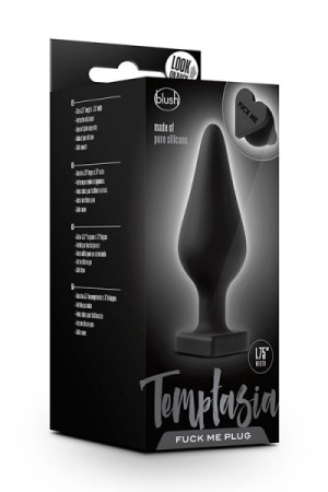 Анальная пробка TEMPTASIA FUCK ME BUTT PLUG BLACK || Анальна пробка TEMPTASIA FUCK ME BUTT PLUG BLACK, Черный